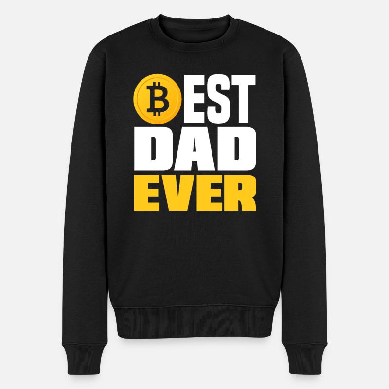 Bitcoin Papa - Pull Premium bio Homme - noir