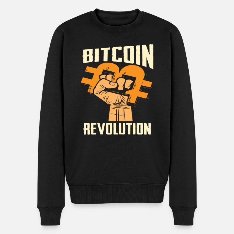 Révolution Bitcoin - Pull Premium bio Homme - noir