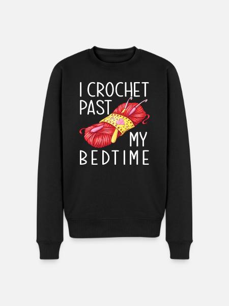 Crochet Passion Hobby Crocheter - Men's Premium Organic Jumper - black