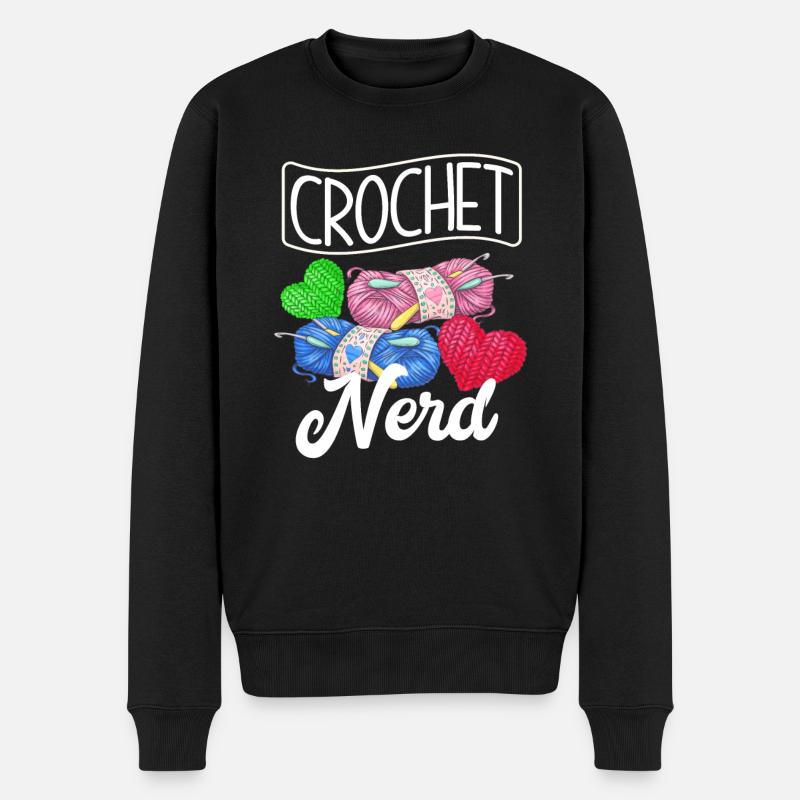 Drôle de crochet - Pull Premium bio Homme - noir