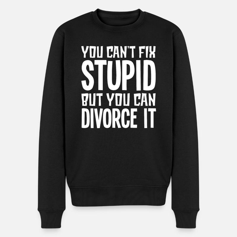 Divorce - Pull Premium bio Homme - noir