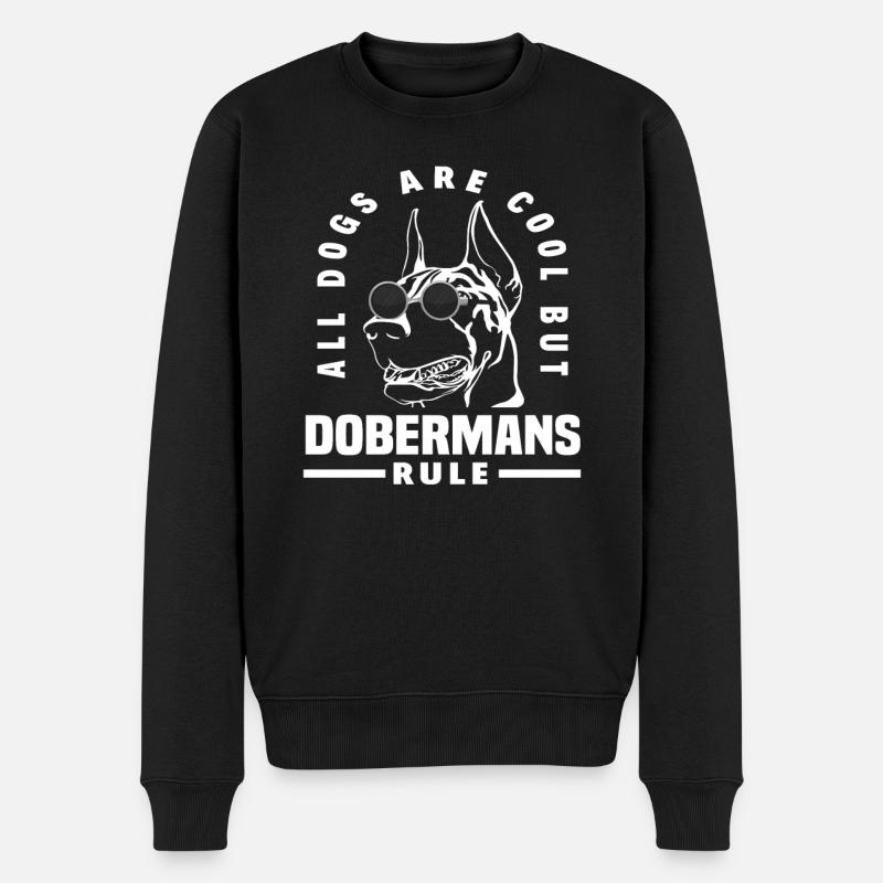 Doberman Meilleure race de chien - Pull Premium bio Homme - noir