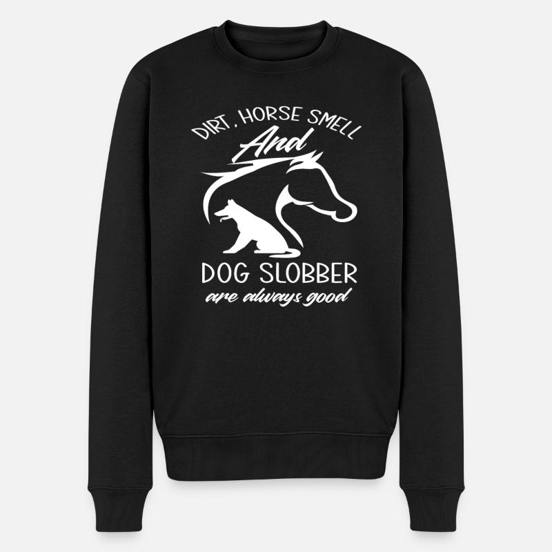 Chien Cheval - Pull Premium bio Homme - noir