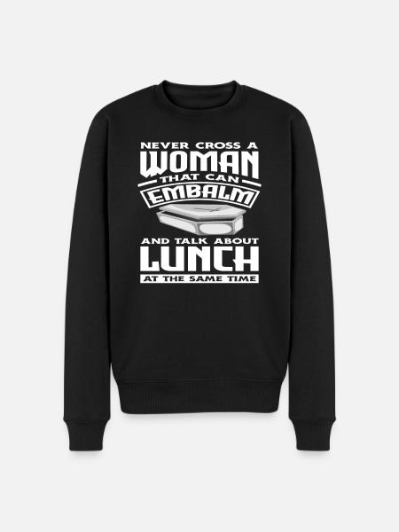 Undertaker Embalmer Woman - Men's Premium Organic Jumper - black