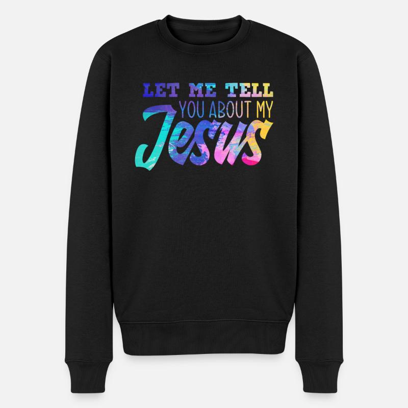 Jésus - Pull Premium bio Homme - noir