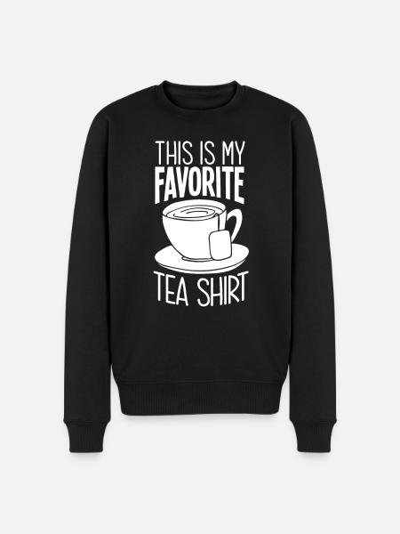 Tea Shirt - Men's Premium Organic Jumper - black