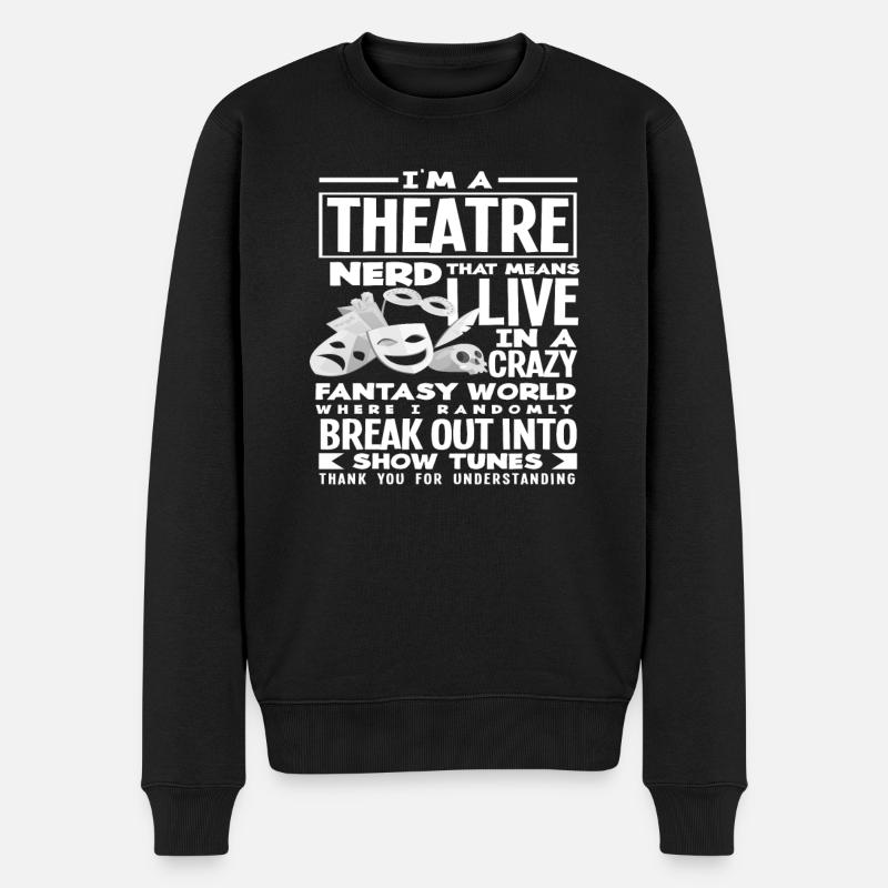 Nerd de théâtre - Pull Premium bio Homme - noir