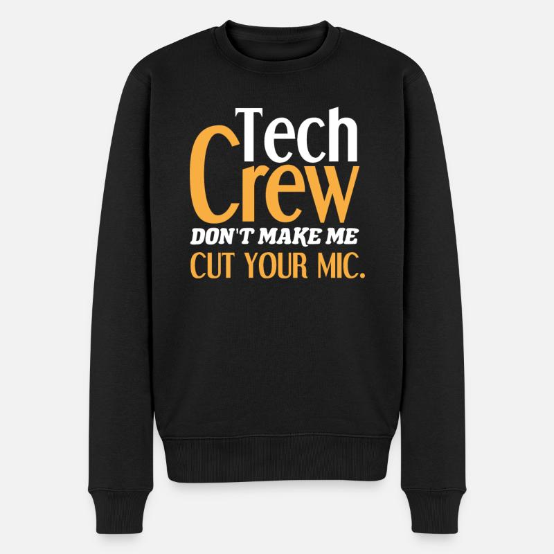 Theater Techniker Crew - Männer Premium Bio Pullover - Schwarz