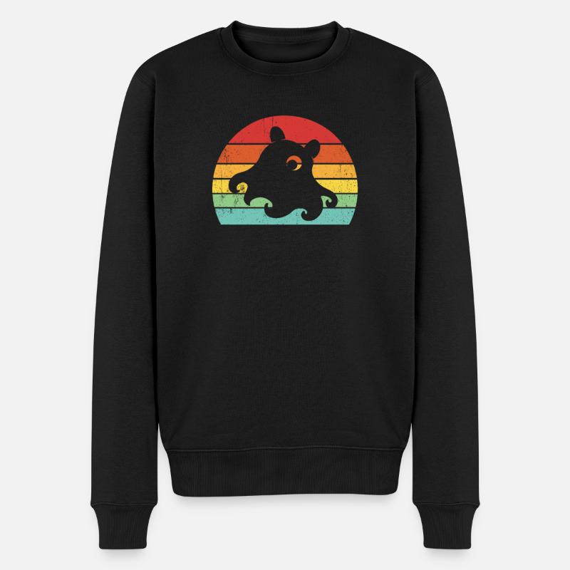 Dumbo Oktopus - Männer Premium Bio Pullover - Schwarz
