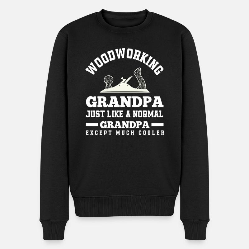Grand-père menuisier - Pull Premium bio Homme - noir