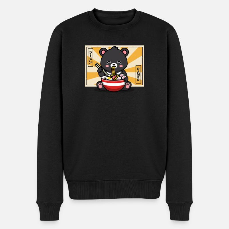 Taiwan - Männer Premium Bio Pullover - Schwarz