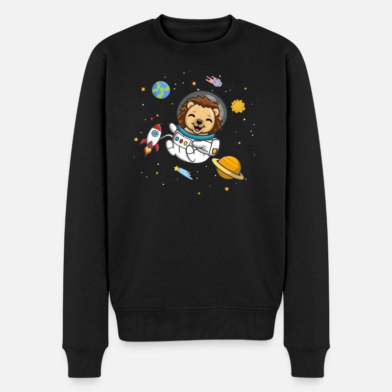 Igel - Männer Premium Bio Pullover - Schwarz