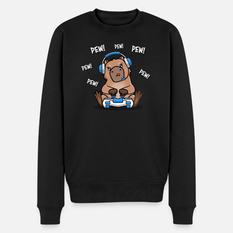 Capybara - Pull Premium bio Homme - noir