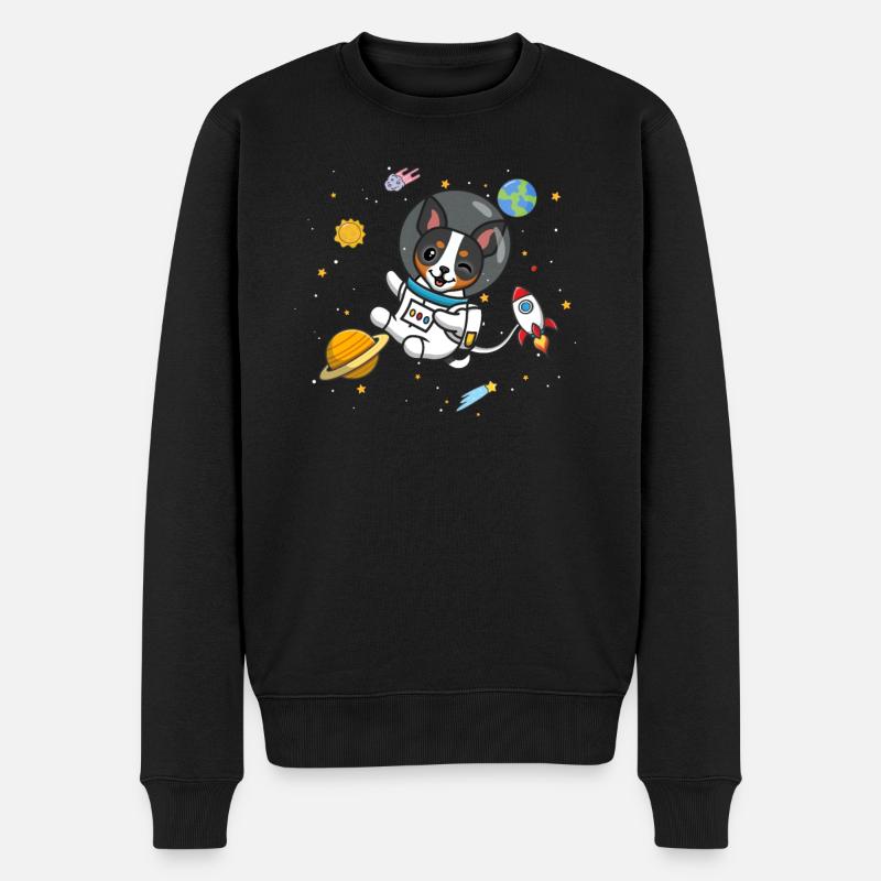 Rattenterrier - Männer Premium Bio Pullover - Schwarz