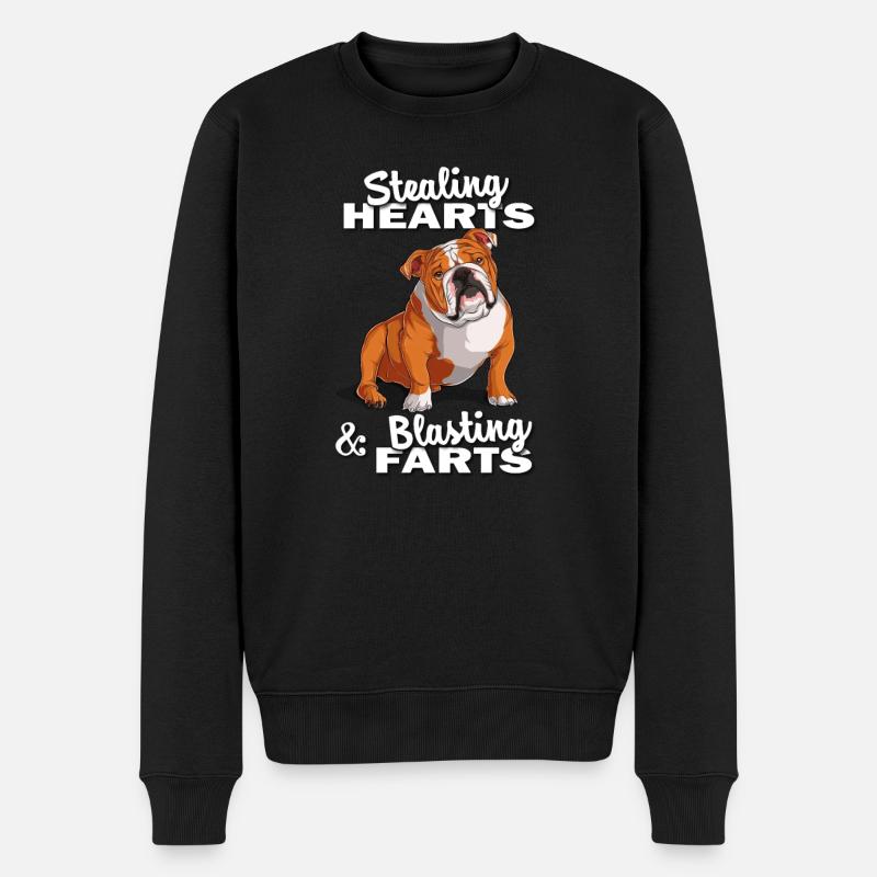Bouledogue anglais - Pull Premium bio Homme - noir