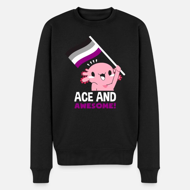 Axolotl asexué - Pull Premium bio Homme - noir