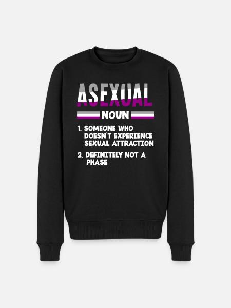 Asexuell Asexualität Outing - Männer Premium Bio Pullover - Schwarz