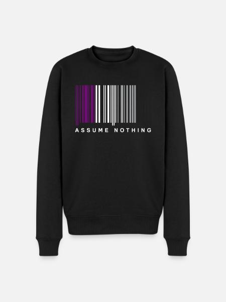 Asexual Barcode - Men's Premium Organic Jumper - black