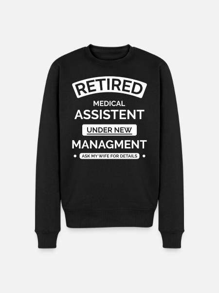 Retired Medical Assistant - Men's Premium Organic Jumper - black