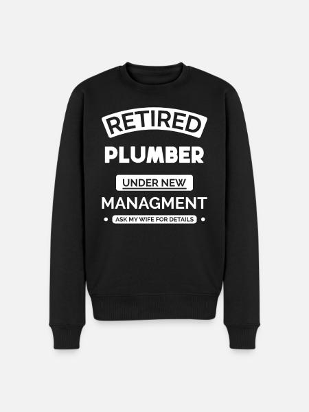 Retired plumber - Men's Premium Organic Jumper - black