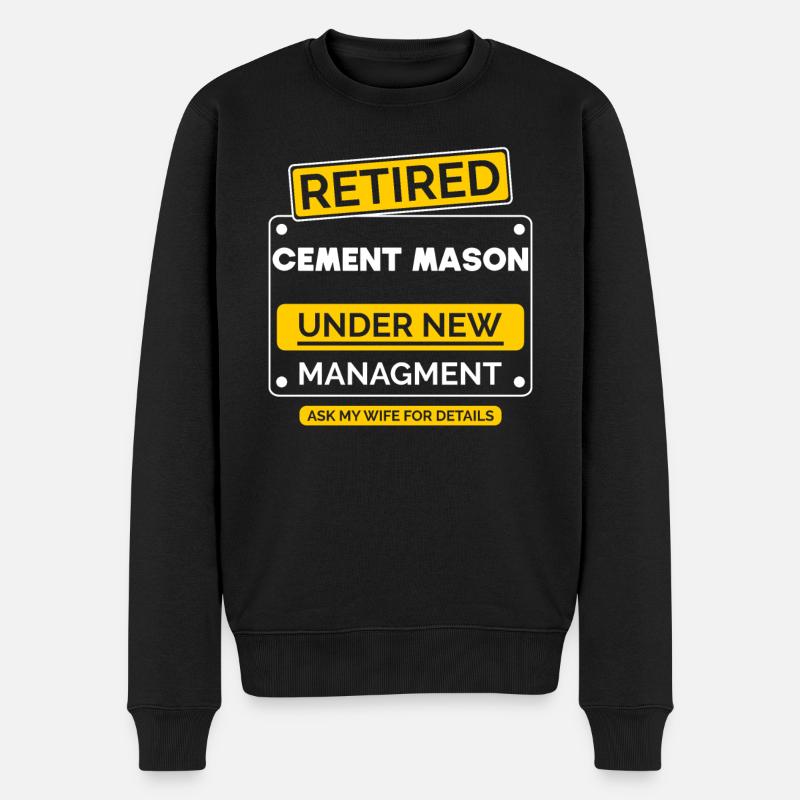Retraite du maître maçon - Pull Premium bio Homme - noir