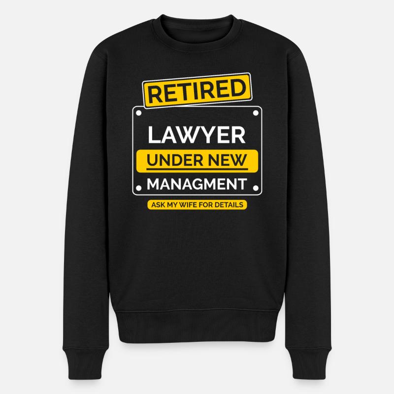 Avocat Avocat Retraite - Pull Premium bio Homme - noir