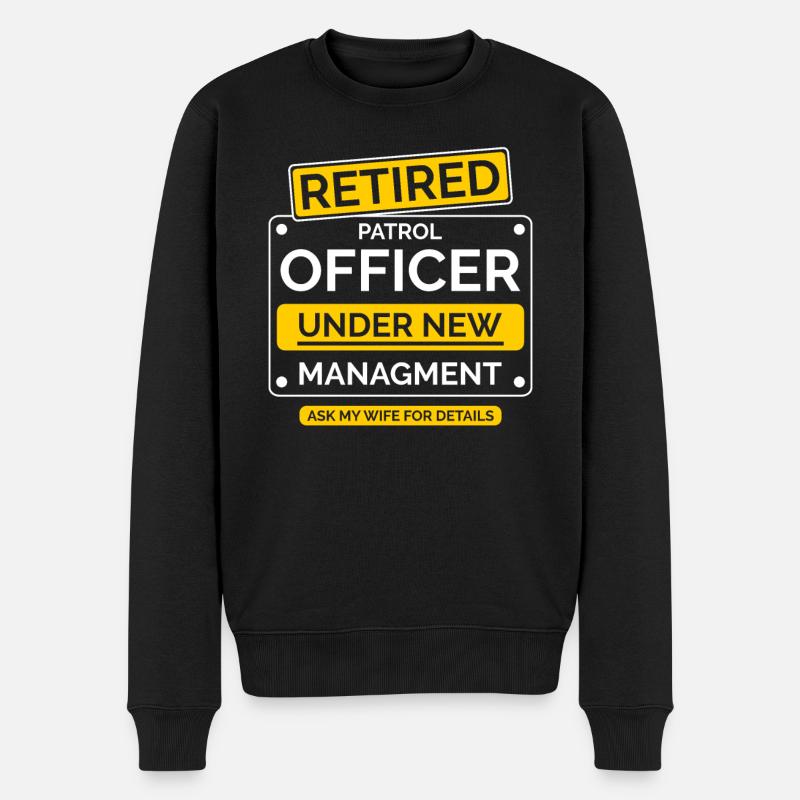 Patrouilleur à la retraite - Pull Premium bio Homme - noir