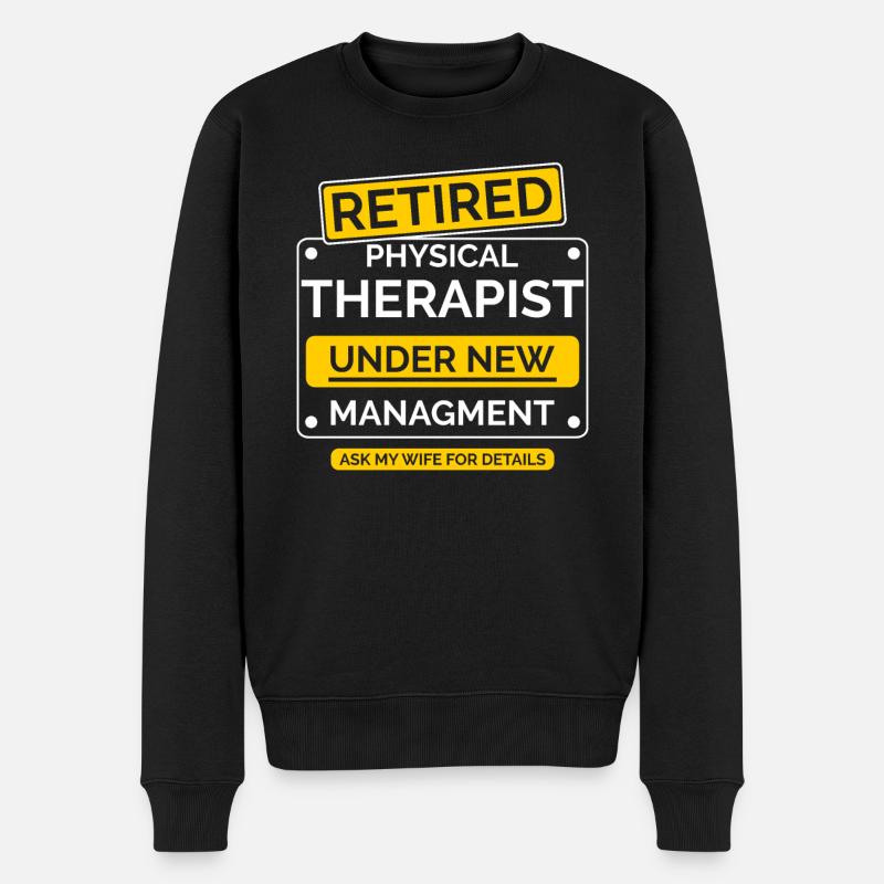 Physiotherapeut Ruhestand - Männer Premium Bio Pullover - Schwarz