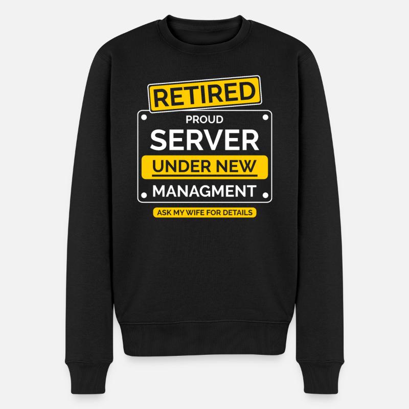Retraite des serveurs - Pull Premium bio Homme - noir
