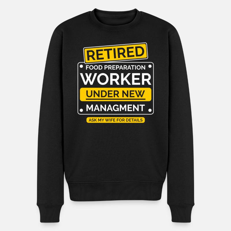 Baustelle Arbeiter Ruhestand - Männer Premium Bio Pullover - Schwarz