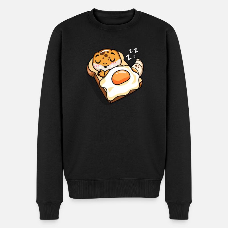 Leopardgecko - Männer Premium Bio Pullover - Schwarz