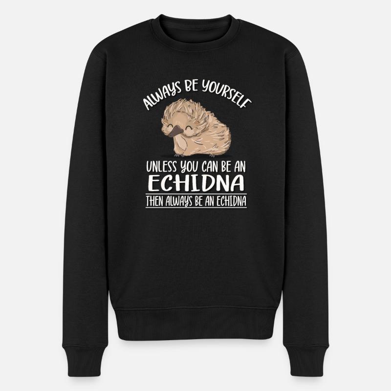 Echidna - Men's Premium Organic Jumper - black