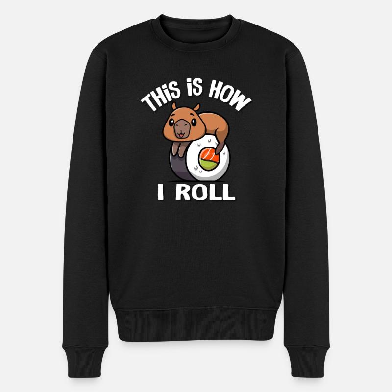 Capybara - Pull Premium bio Homme - noir