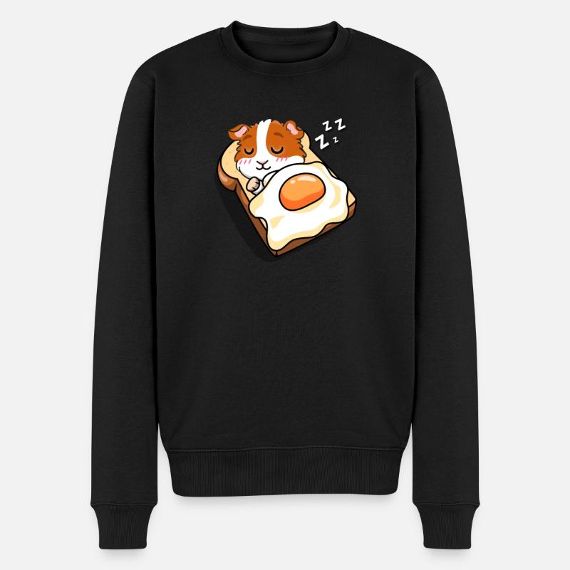 Meerschweinchen - Männer Premium Bio Pullover - Schwarz