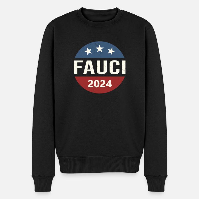 Anthony Fauci - Männer Premium Bio Pullover - Schwarz