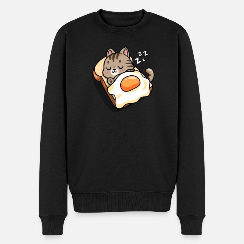 Chat tigré brun - Pull Premium bio Homme - noir