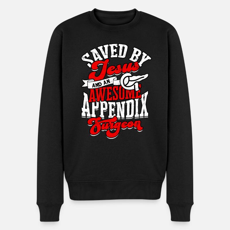 Annexe Opération Appendicectomie Retrait - Pull Premium bio Homme - noir