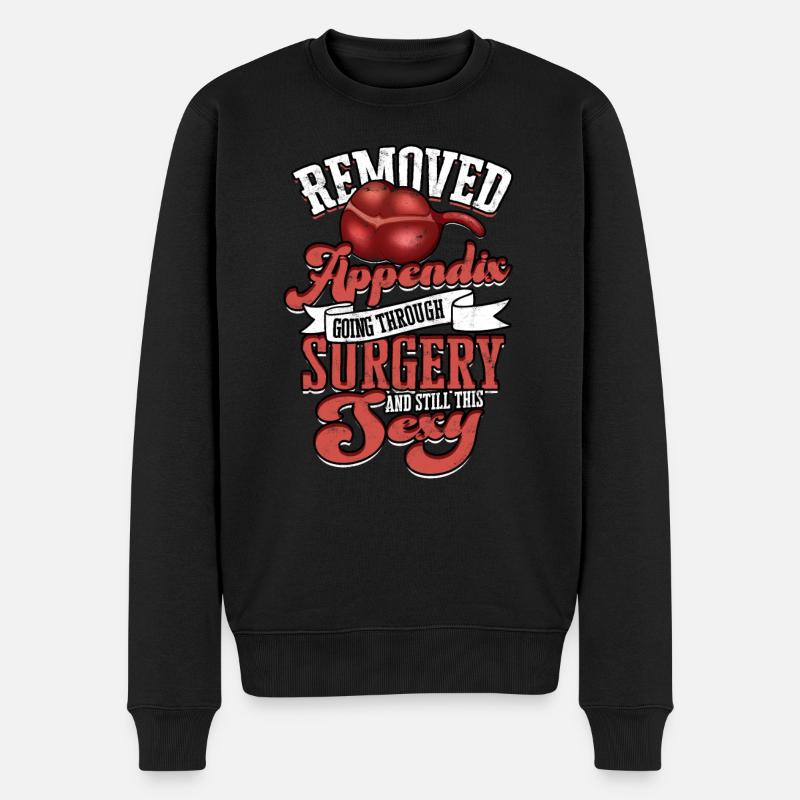 Annexe Opération Appendicectomie Retrait - Pull Premium bio Homme - noir