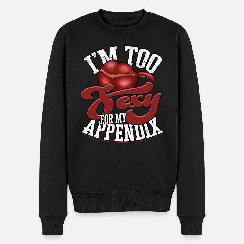 Appendix Operation Appendectomy Removal - Men's Premium Organic Jumper - black