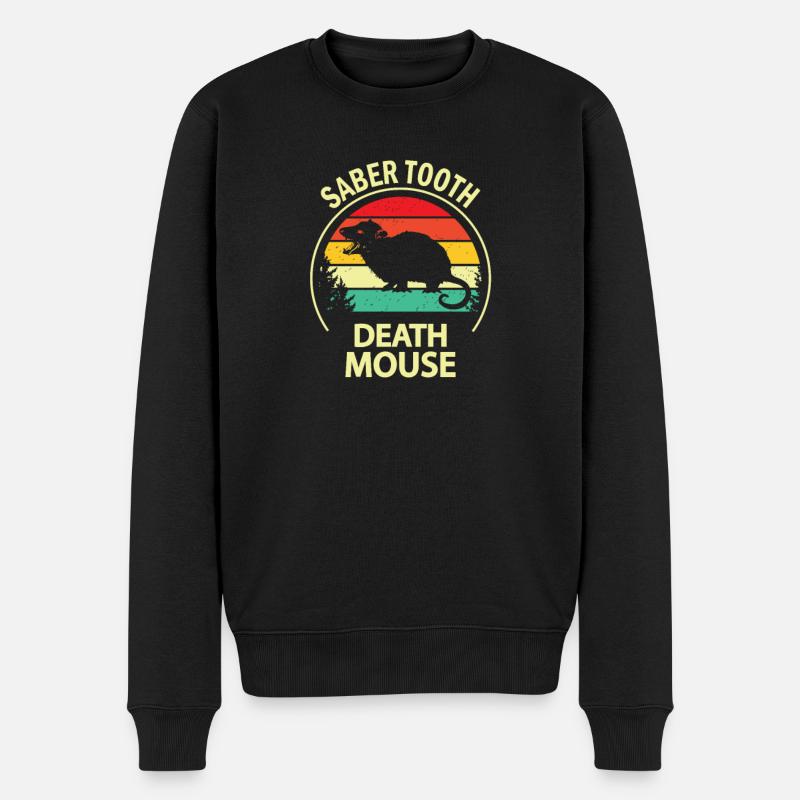 Opossum - Männer Premium Bio Pullover - Schwarz