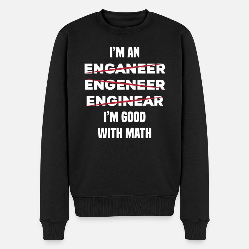 Engineer - Men's Premium Organic Jumper - black