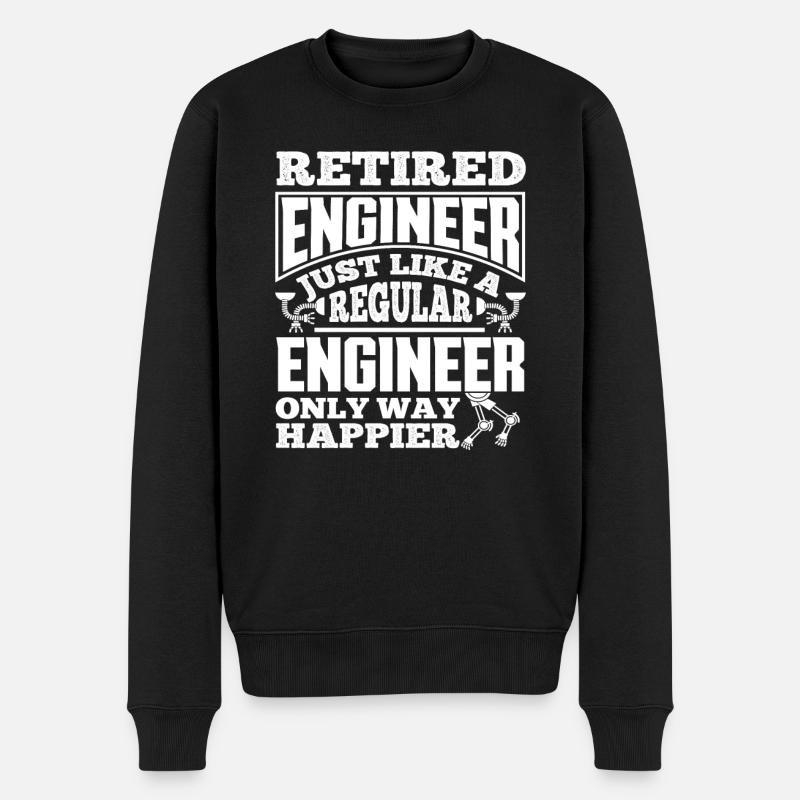 Pension d’ingénieur retraité - Pull Premium bio Homme - noir