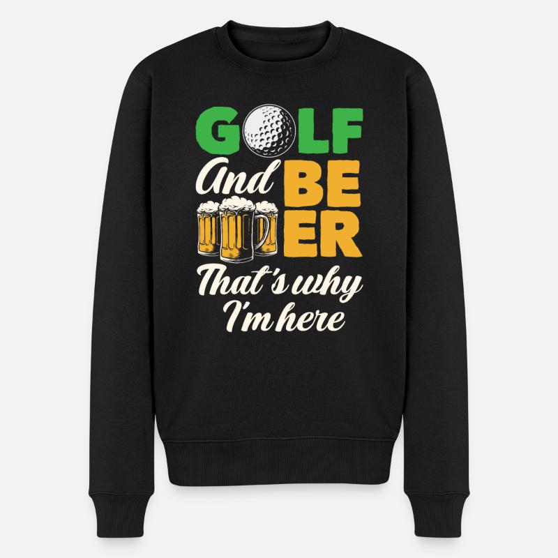 Bière de golf - Pull Premium bio Homme - noir