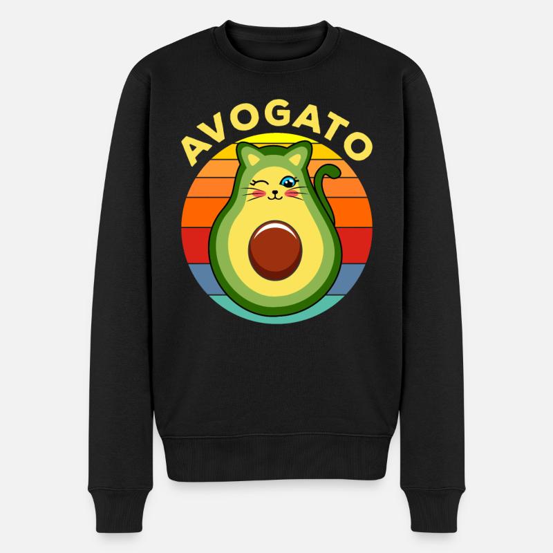 Avocat Guacamole - Pull Premium bio Homme - noir