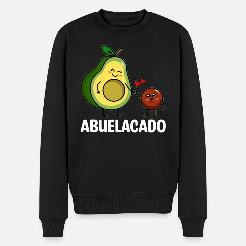 Abuelacado Avocado Guacamole Liebhaber Avocados - Männer Premium Bio Pullover - Schwarz