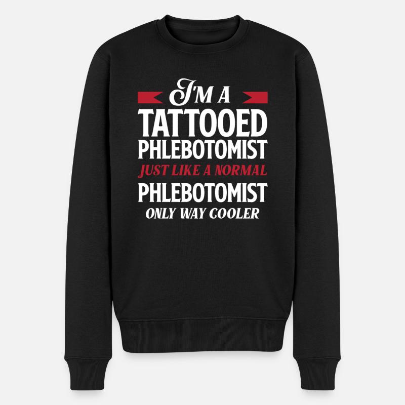 Punktionskraft - Männer Premium Bio Pullover - Schwarz