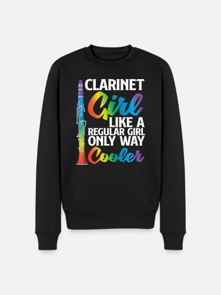 Clarinette Musicienne - Pull Premium bio Homme - noir