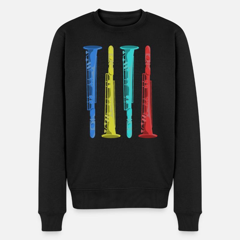 Clarinettes - Pull Premium bio Homme - noir
