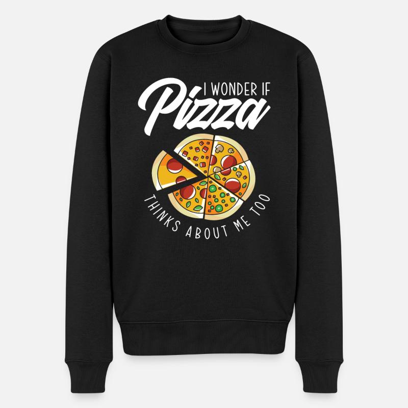 Pizza Liebehaber Cadeau - Pull Premium bio Homme - noir