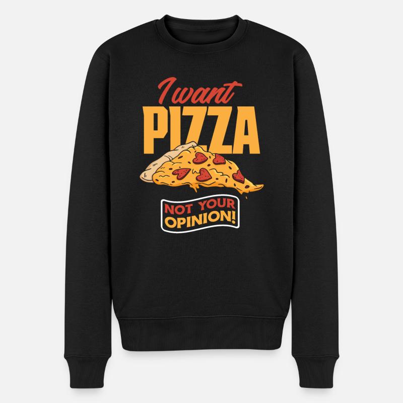 Pizza Pas votre avis - Pull Premium bio Homme - noir
